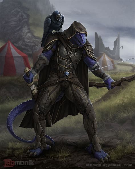 [Art] Dragonborn warlock Character Art : r/DnD