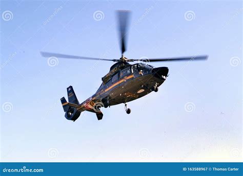 Maryland State Police Helicopter in Flight Editorial Photography ...