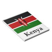 Kenya Flag And Name Notepad | Zazzle