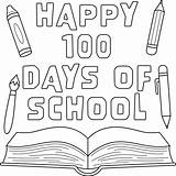 100th Day Of School Text Book Coloring Page 14329708 Vector Art At Vecteezy sketch template