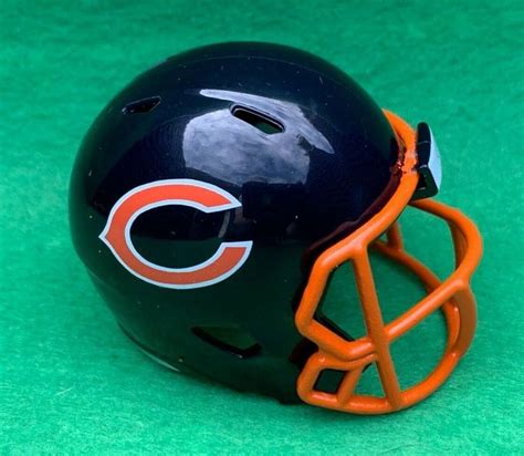 Chicago Bears Custom Concept NFL Pocket Pro Helmet Riddell ORANGE Facemask 2015 | eBay | Nfl ...