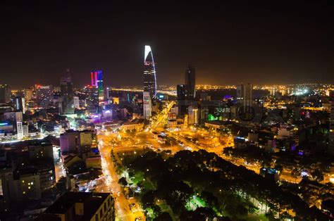 Ho Chi Minh city at night | Stock image | Colourbox