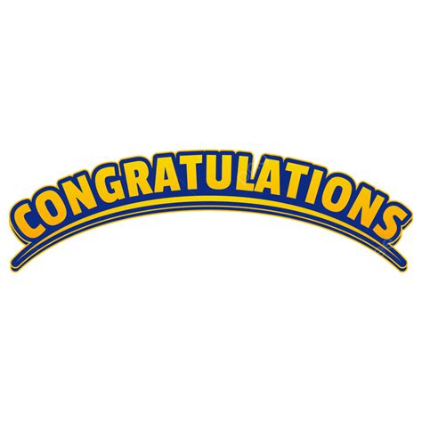 Congratulations Text Curve With Yellow And Blue Color Graduation Opening Ceremony Vector, Text ...