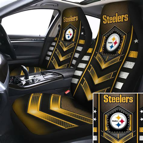 Set of 2 Custom Pittsburgh Steelers NFL Car Seat Covers Car | Etsy