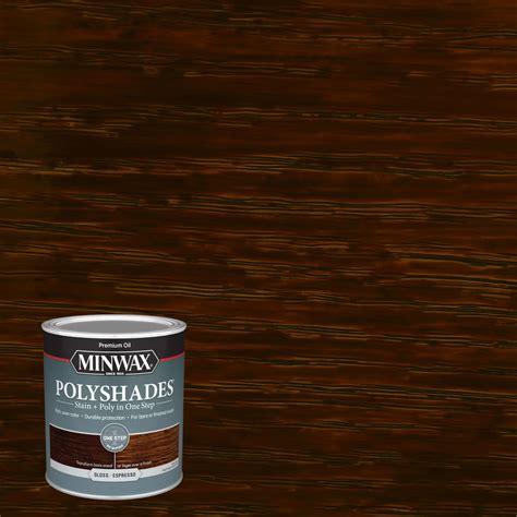 Minwax PolyShades Espresso Oil-based Interior Stain (Actual Net Contents: 32-fl oz) at Lowes.com