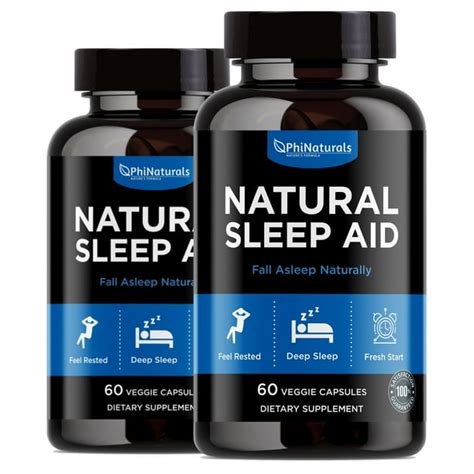 Natural Sleep Aid (Pack of 2) Supplement by Phi Naturals - Walmart.com - Walmart.com