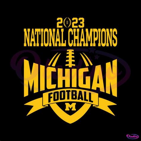 Michigan Football 2023 National Champions SVG