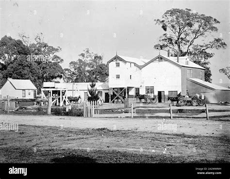 Negative - Heyfield, Victoria, circa 1900, The Heyfield Butter Factory ...