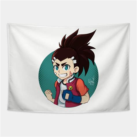 Aiger Akabane from Beyblade Burst Turbo / Super Z - Beyblade Burst - Tapestry | TeePublic