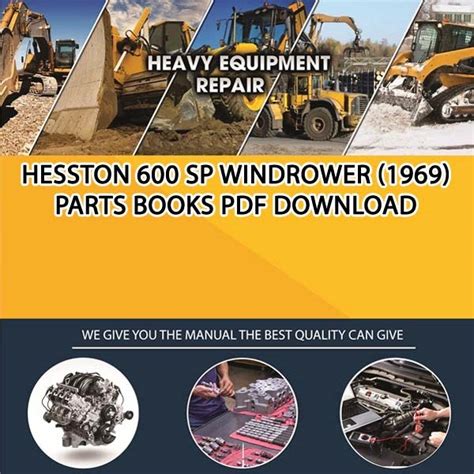 Hesston 600 Sp Windrower 1969 Parts Books Pdf Download - Service manual Repair manual PDF Download