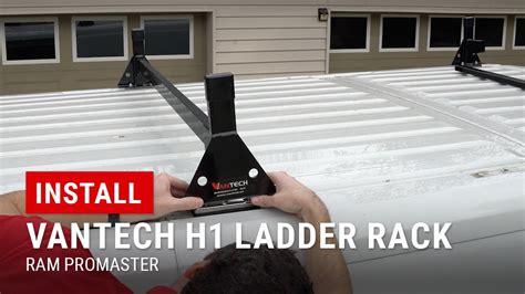 Installing Vantech H1 Ladder Rack on RAM ProMaster - YouTube