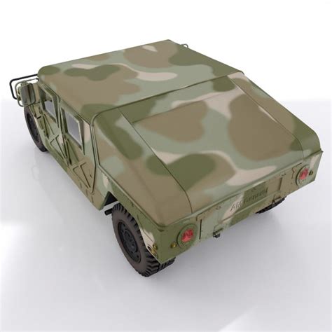 Hummer h1 military camouflage 3D Model in Transport 3DExport