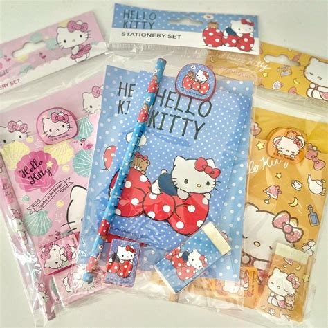 Sanrio Hello Kitty Stationery Set, Hobbies & Toys, Stationery & Craft ...