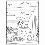 Beach Coloring Pages Summer Fun For Kids Of All Ages sketch template