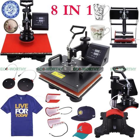 JAP USA stock 110V Combo Heat Press Machine 8 In 1 Multi Function Heat Transfer Heat press ...