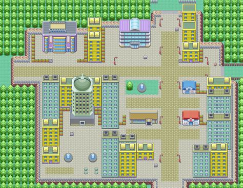 Jubilife City recreated using GBA Tilesets. : r/PokemonRMXP