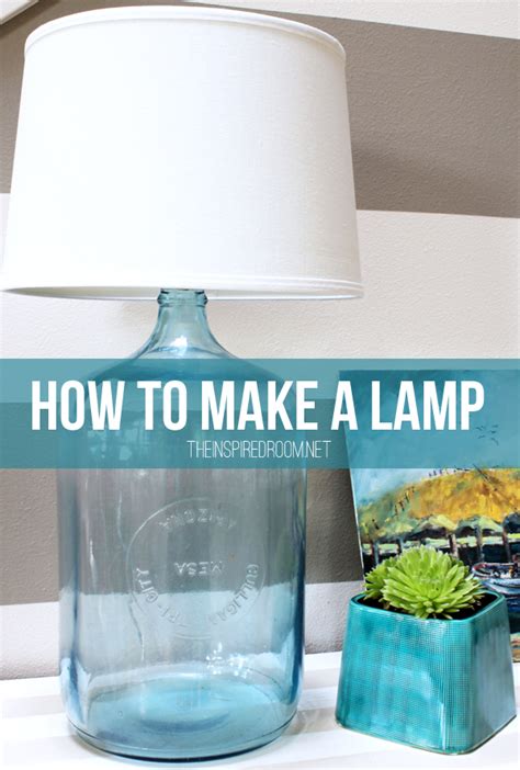 How to Make a Lamp {DIY Bottle Lamp} - The Inspired Room