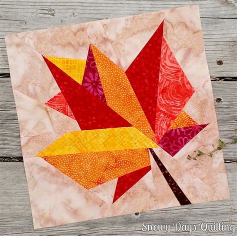 Fall into a Quilt Along: Autumn Leaf — Snowy Days Quilting