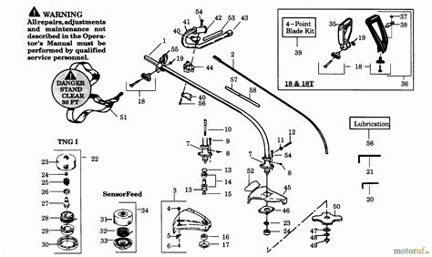 Poulan / Weed Eater Motorsensen, Trimmer GTI18 - Weed Eater String Trimmer DRIVE SHAFT & CUTTING ...