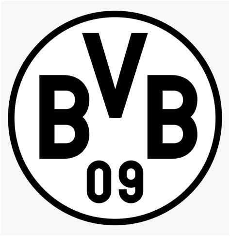 Bvb Dortmund Logo Png , Png Download - Borussia Dortmund Logo Black And ...