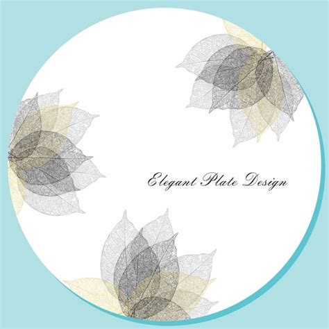 Premium Vector | Round plate designdecorative design elegant vector element