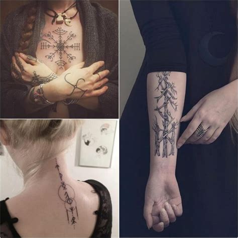 Nordische Symbole Runen Tattoos Frauen Ideen | Scandinavian tattoo ...