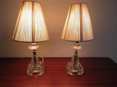 Excited to share the latest addition to my #etsy shop: Pair 1950s Lead Crystal Bedside Lamps ...