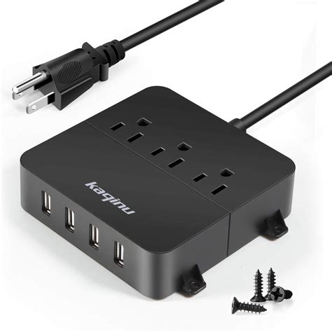 Amazon.com: Power Strip with USB - Wall Mountable Power Strip with 4 ...