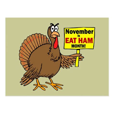 Funny Thanksgiving turkey Postcard | Zazzle