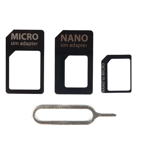SIM CARD ADAPTER KIT 4 IN 1 MICRO STANDARD SIZE FOR IPH