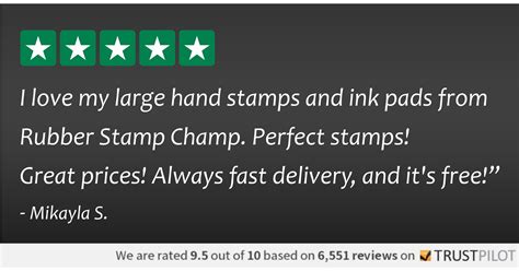 Massive Hand Stamp Product Offering From Rubber Stamp Champ