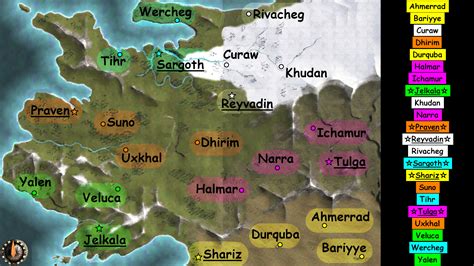 Mount & Blade: Warband Map of towns only (Native)