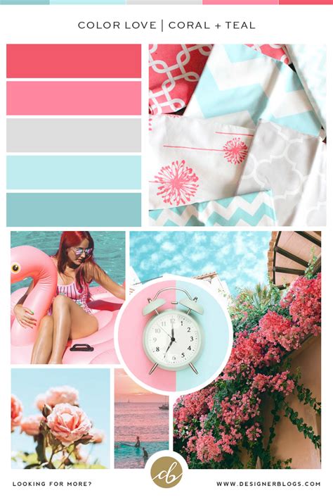 Color Love | Coral + Teal - Online Free courses Central