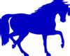 Blue Horse Silhouette Clip Art at Clker.com - vector clip art online, royalty free & public domain