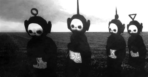 Teletubbies In Black & White Look Like A Horror Show | Bored Panda