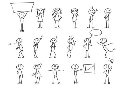 Simple Drawings Of Stick People