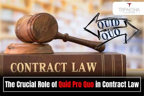 The Crucial Role of Quid Pro Quo in Contract Law - Tripaksha Litigation