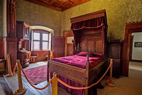 Interior of the castle editorial photo. Image of beds - 281070931