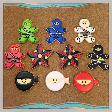 Custom Ninja Cookies! SarahsCookiesPDX.com | Shortbread cookies ...