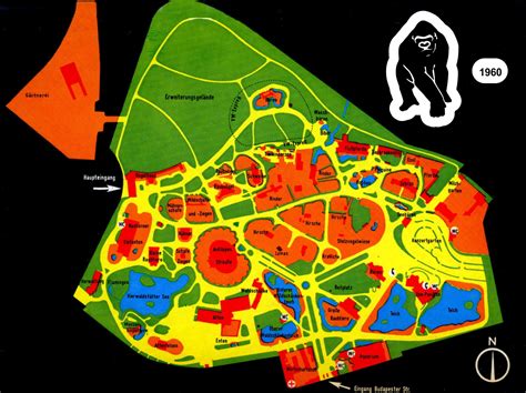 Map of Zoo Berlin - 1960