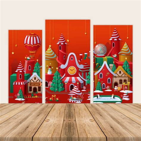 Merry Christmas Party Decoration Covers – ubackdrop