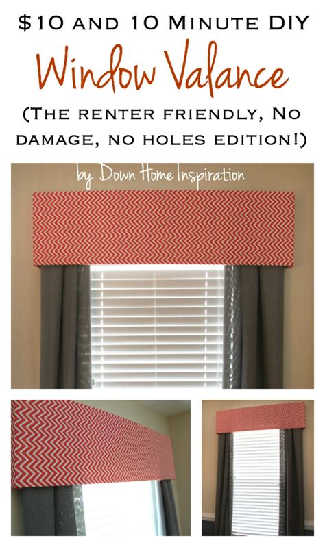 Diy Wood Valance - Renter Friendly, No Holes, No Damage $10 and 10 ...