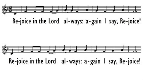 REJOICE IN THE LORD ALWAYS - Lead Line | Digital Songs & Hymns