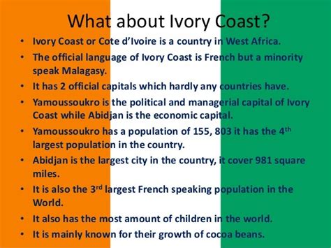 Ivory Coast - Africa Geography