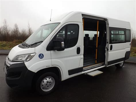 Euro 6 Peugeot Boxer 9 Seat Wheelchair Accessible Minibus with M1 IVA