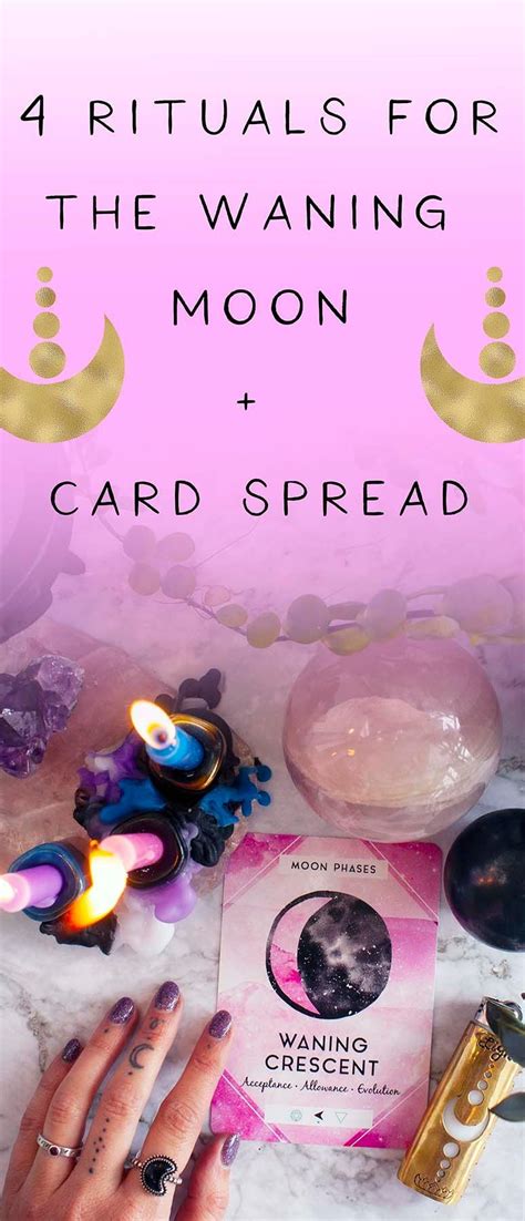 Sinking into acceptance // 4 Rituals for the Waning Moon + Card Spread ...