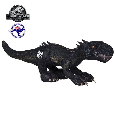 JURASSIC WORLD Plush INDORAPTOR 15" Roaring Growling Plush Stuffed ...