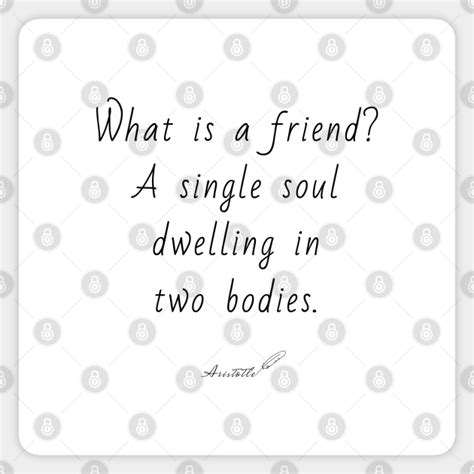 Aristotle Friendship Quotes - Aristotle Quote - Sticker | TeePublic