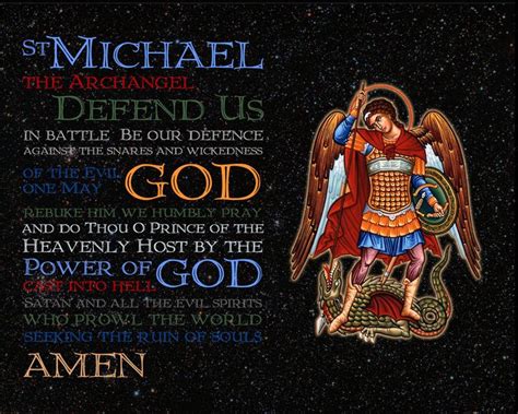 St Michael Prayer Wallpaper - WallpaperSafari