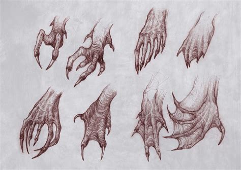 ArtStation - hands , STefan Cordioli | Creature drawings, Sketches, Creature concept art